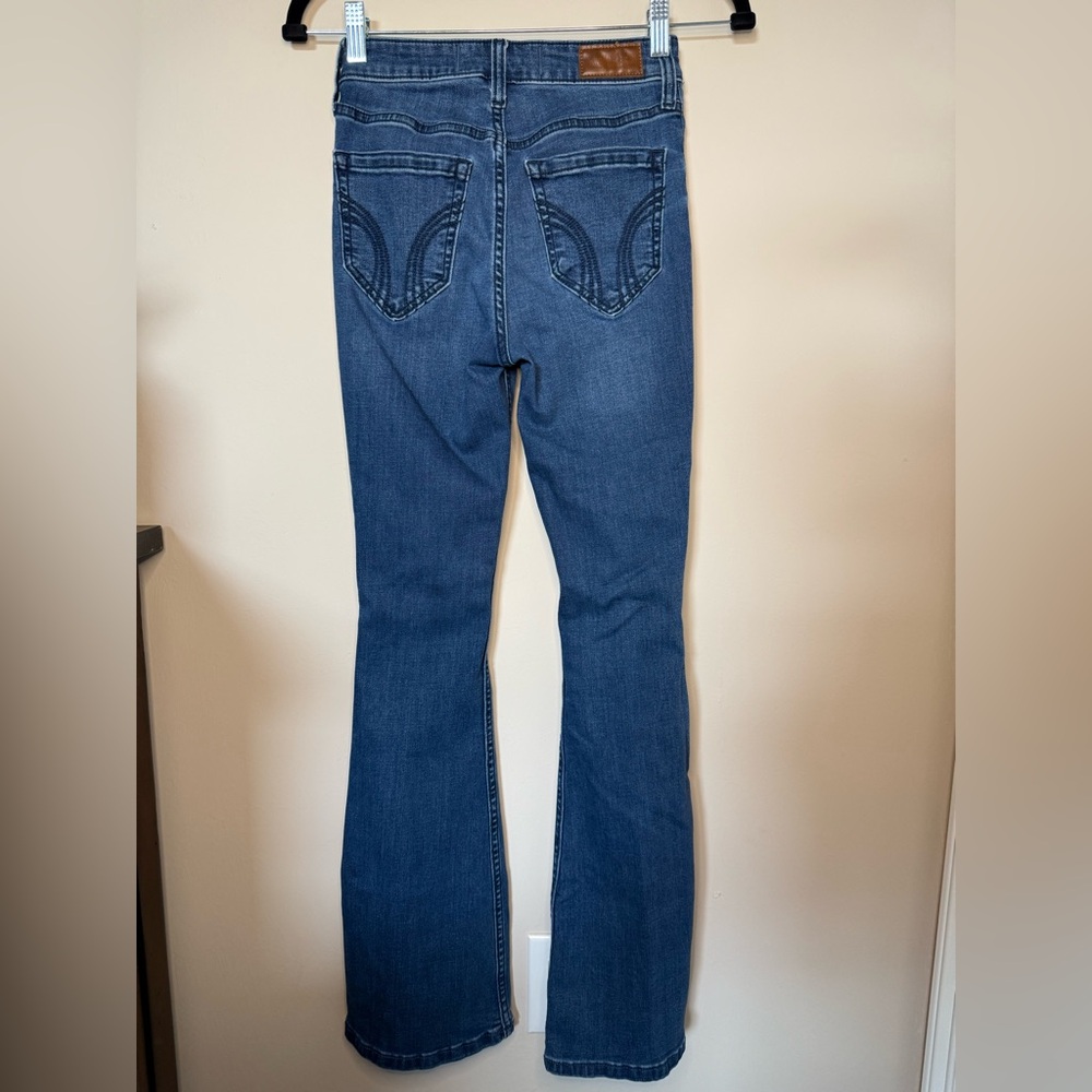 Hollister Dark Blue Flare Jeans - Picture 3 of 3